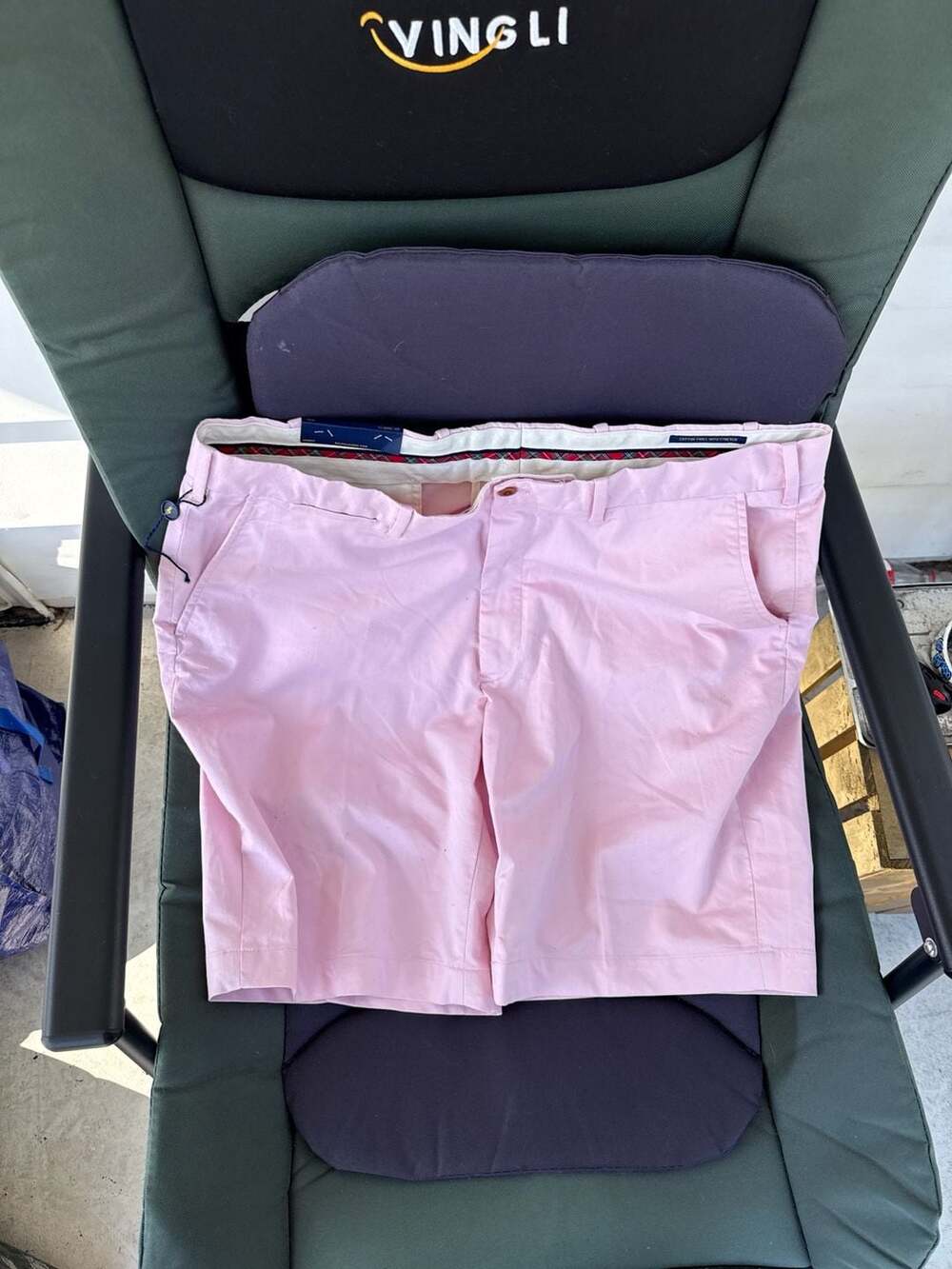 Polo Golf Ralph Lauren Classic Fit Cotton Twill Stretch Shorts Pink Size 38